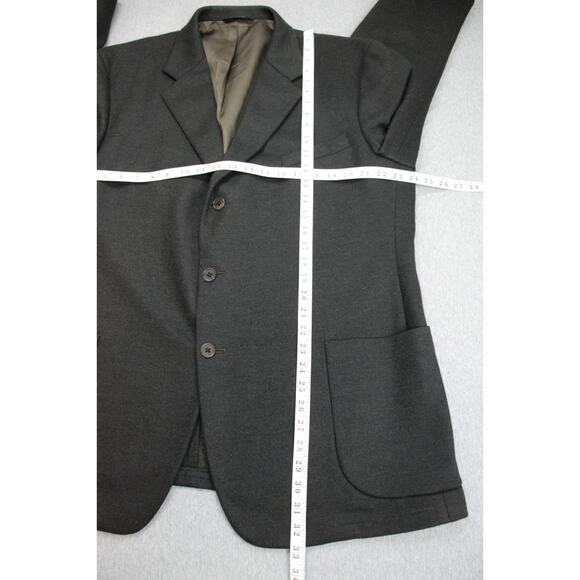 Brooks Brothers Blazer Mens 48R Gray 100% Wool 3 Buttons Unstructured - Picture 9 of 10